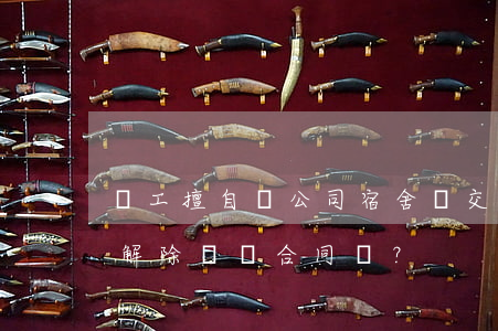 員工擅自將公司宿舍轉交他人居住，公司可否解除勞動合同？